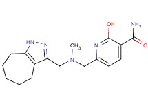 6-{[(1,4,5,6,7,8-hexahydrocyclohepta[c]pyrazol-3-ylmethyl)(methyl)amino]methyl}-2-hydroxynicotinamide