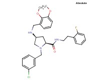 (4S)-1-(3-chlorobenzyl)-4-[(2,3-dimethoxybenzyl)amino]-N-[2-(2-fluorophenyl)ethyl]-L-prolinamide