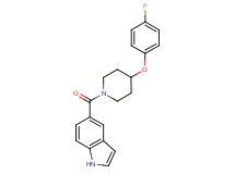 5-{[4-(4-fluorophenoxy)-1-piperidinyl]carbonyl}-1H-indole