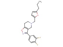 3-(3,4-difluorophenyl)-5-[(5-propyl-2-furyl)methyl]-4,5,6,7-tetrahydroisoxazolo[4,5-c]pyridine