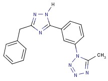 1-[3-(3-benzyl-1H-1,2,4-triazol-5-yl)phenyl]-5-methyl-1H-tetrazole
