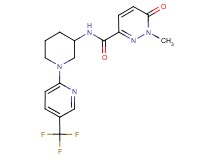 1-methyl-6-oxo-N-{1-[5-(trifluoromethyl)-2-pyridinyl]-3-piperidinyl}-1,6-dihydro-3-pyridazinecarboxamide