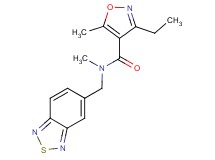 N-(2,1,3-benzothiadiazol-5-ylmethyl)-3-ethyl-N,5-dimethylisoxazole-4-carboxamide