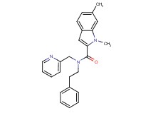 1,6-dimethyl-N-(2-phenylethyl)-N-(pyridin-2-ylmethyl)-1H-indole-2-carboxamide