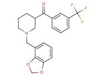 [1-(1,3-benzodioxol-4-ylmethyl)-3-piperidinyl][3-(trifluoromethyl)phenyl]methanone