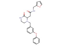 N-(2-furylmethyl)-2-[3-oxo-1-(3-phenoxybenzyl)-2-piperazinyl]acetamide