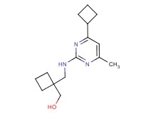 (1-{[(4-cyclobutyl-6-methylpyrimidin-2-yl)amino]methyl}cyclobutyl)methanol