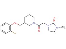 1-(2-{3-[(2-fluorophenoxy)methyl]piperidin-1-yl}-2-oxoethyl)-3-methylimidazolidin-2-one