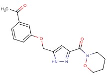 1-(3-{[3-(1,2-oxazinan-2-ylcarbonyl)-1H-pyrazol-5-yl]methoxy}phenyl)ethanone
