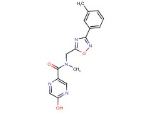 5-hydroxy-N-methyl-N-{[3-(3-methylphenyl)-1,2,4-oxadiazol-5-yl]methyl}pyrazine-2-carboxamide
