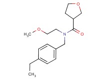 N-(4-ethylbenzyl)-N-(2-methoxyethyl)tetrahydrofuran-3-carboxamide
