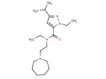 N-[2-(1-azepanyl)ethyl]-N,1-diethyl-3-isopropyl-1H-pyrazole-5-carboxamide
