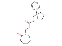3-(2-oxoazepan-1-yl)-N-[(1-phenylcyclopentyl)methyl]propanamide