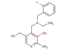 4-{[ethyl(2-fluorobenzyl)amino]methyl}-5-(hydroxymethyl)-2-methylpyridin-3-ol