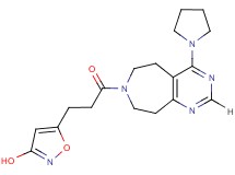 5-[3-oxo-3-(4-pyrrolidin-1-yl-5,6,8,9-tetrahydro-7H-pyrimido[4,5-d]azepin-7-yl)propyl]isoxazol-3-ol