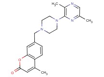 7-{[4-(3,6-dimethylpyrazin-2-yl)piperazin-1-yl]methyl}-4-methyl-2H-chromen-2-one