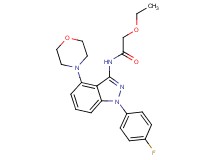 2-ethoxy-N-[1-(4-fluorophenyl)-4-morpholin-4-yl-1H-indazol-3-yl]acetamide