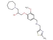 1-(1-azepanyl)-3-[2-methoxy-4-({[(2-methyl-1,3-thiazol-4-yl)methyl]amino}methyl)phenoxy]-2-propanol