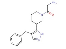 2-[3-(4-benzyl-1H-pyrazol-5-yl)piperidin-1-yl]-2-oxoethanamine