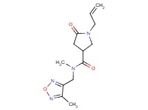 1-allyl-N-methyl-N-[(4-methyl-1,2,5-oxadiazol-3-yl)methyl]-5-oxopyrrolidine-3-carboxamide