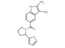 5-{[2-(2-furyl)pyrrolidin-1-yl]carbonyl}-2,3-dimethyl-1H-indole