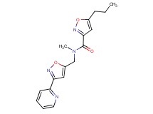 N-methyl-5-propyl-N-{[3-(2-pyridinyl)-5-isoxazolyl]methyl}-3-isoxazolecarboxamide