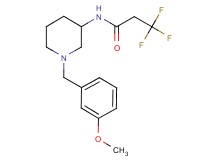 3,3,3-trifluoro-N-[1-(3-methoxybenzyl)-3-piperidinyl]propanamide