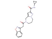 5-(1,2-benzisoxazol-3-ylacetyl)-N-cyclopropyl-5,6,7,8-tetrahydro-4H-pyrazolo[1,5-a][1,4]diazepine-2-carboxamide