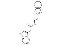 2-(1H-indol-3-yl)-N-[2-(4,5,6,7-tetrahydro-1,3-benzothiazol-2-yl)ethyl]acetamide