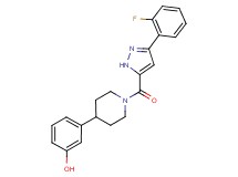 3-(1-{[3-(2-fluorophenyl)-1H-pyrazol-5-yl]carbonyl}piperidin-4-yl)phenol