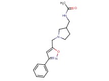N-({1-[(3-phenylisoxazol-5-yl)methyl]pyrrolidin-3-yl}methyl)acetamide