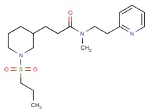 N-methyl-3-[1-(propylsulfonyl)-3-piperidinyl]-N-[2-(2-pyridinyl)ethyl]propanamide