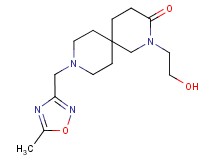 2-(2-hydroxyethyl)-9-[(5-methyl-1,2,4-oxadiazol-3-yl)methyl]-2,9-diazaspiro[5.5]undecan-3-one