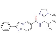 N-[2-methyl-1-(1-methyl-1H-imidazol-2-yl)propyl]-2-phenylimidazo[1,2-a]pyridine-6-carboxamide