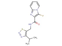 3-fluoro-N-[(4-isopropyl-1,2,3-thiadiazol-5-yl)methyl]imidazo[1,2-a]pyridine-2-carboxamide