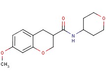 7-methoxy-N-(tetrahydro-2H-pyran-4-yl)chromane-3-carboxamide