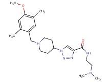 N-[2-(dimethylamino)ethyl]-1-[1-(4-methoxy-2,5-dimethylbenzyl)-4-piperidinyl]-1H-1,2,3-triazole-4-carboxamide