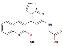 N-[4-(2-methoxyquinolin-3-yl)-1H-pyrrolo[2,3-b]pyridin-6-yl]glycine