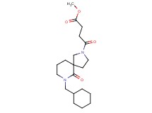methyl 4-[7-(cyclohexylmethyl)-6-oxo-2,7-diazaspiro[4.5]dec-2-yl]-4-oxobutanoate
