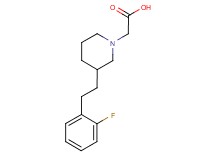 {3-[2-(2-fluorophenyl)ethyl]-1-piperidinyl}acetic acid
