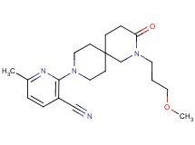 2-[2-(3-methoxypropyl)-3-oxo-2,9-diazaspiro[5.5]undec-9-yl]-6-methylnicotinonitrile