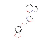 2-[(1,3-benzodioxol-5-yloxy)methyl]-4-[(2-isopropyl-2,5-dihydro-1H-pyrrol-1-yl)carbonyl]-1,3-oxazole