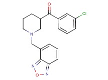 [1-(2,1,3-benzoxadiazol-4-ylmethyl)-3-piperidinyl](3-chlorophenyl)methanone