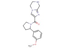 2-{[2-(3-methoxyphenyl)-1-pyrrolidinyl]carbonyl}-5,6,7,8-tetrahydroimidazo[1,2-a]pyrazine