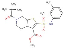 methyl 2-{[(2,3-dimethylphenyl)amino]sulfonyl}-6-(2,2-dimethylpropanoyl)-4,5,6,7-tetrahydrothieno[2,3-c]pyridine-3-carboxylate
