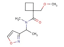 N-(1-isoxazol-3-ylethyl)-1-(methoxymethyl)-N-methylcyclobutanecarboxamide