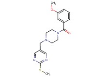 5-{[4-(3-methoxybenzoyl)-1-piperazinyl]methyl}-2-(methylthio)pyrimidine