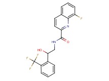 8-fluoro-N-{2-hydroxy-2-[2-(trifluoromethyl)phenyl]ethyl}-2-quinolinecarboxamide