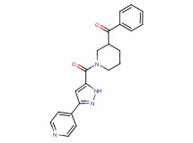 phenyl(1-{[3-(4-pyridinyl)-1H-pyrazol-5-yl]carbonyl}-3-piperidinyl)methanone