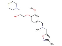 1-[2-methoxy-4-({methyl[(3-methyl-5-isoxazolyl)methyl]amino}methyl)phenoxy]-3-(4-thiomorpholinyl)-2-propanol